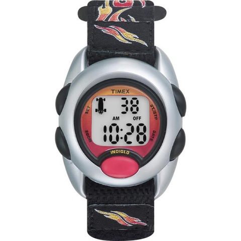 Picture of Timex T78751 Kids Digital Flames Fast Wrap Cloth Tie Strap Watch