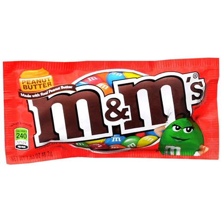 Picture of M&M 9431 Peanut Butter Chocolate Candy&#44; Case Of 24