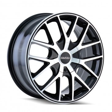 5-115, 5-120 PCD Tr60 Black Machined Face & Ring Wheel
