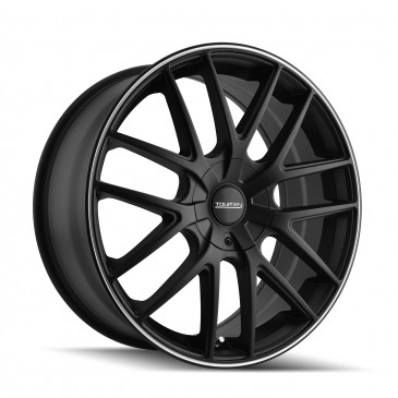 3260-8809MB 5-112- 5-120 PCD Tr60 Matte Black Machined Ring Wheel