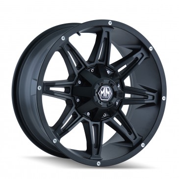 8090-7937MB18 6-139.7- 6-135 PCD Rampage Matte Black Wheel