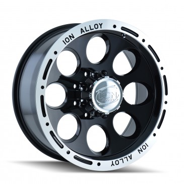 Ion Alloy 174 Gloss Black Machined Wheels (242429)