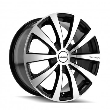 5-100- 5-114.3 PCD Tr3 Black Machined Face Wheel