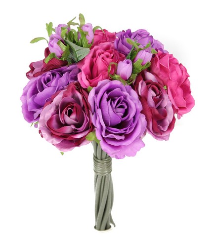Picture of Admired by Nature GPB0115-JEWEL Artificial Rose Bouquets&#44; Jewel