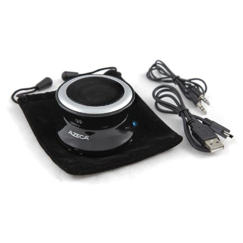 Azeca BT15S-BK Pop-up Bluetooth 3 Watt Speaker, Black