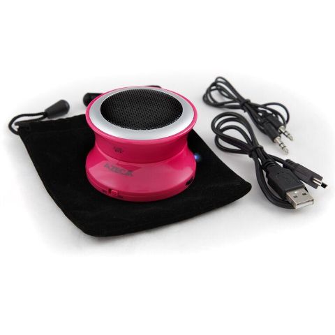 Azeca BT15S-HP Pop-up Bluetooth 3 Watt Speaker, Hot Pink