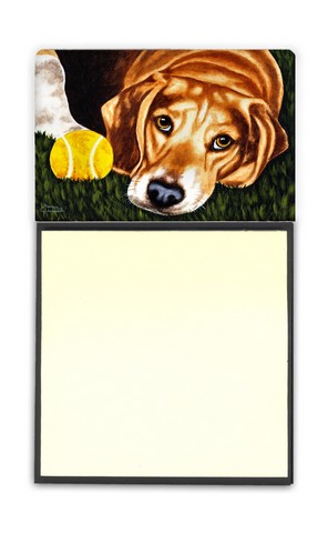 Have Ball Will Travel Beagle Sticky Note Holder