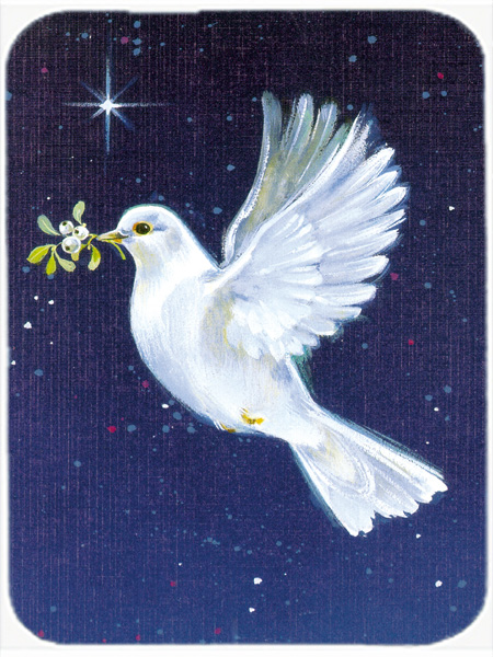 Picture of Carolines Treasures AAH1624LCB Peace Dove with the Olive Branch Glass Large Cutting Board