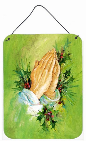 Praying Hangs with Holly Leaves Wall or Door Hanging Prints