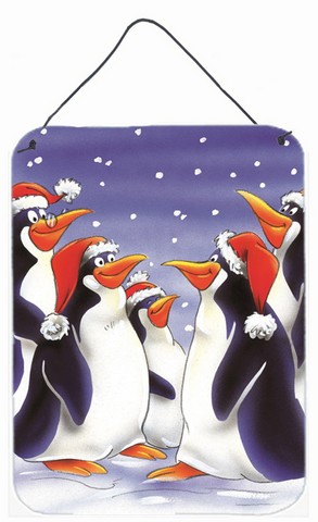 Holiday Penguins Wall or Door Hanging Prints