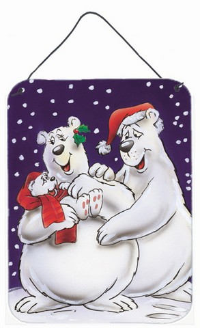 Holiday Polar Bears Wall or Door Hanging Prints