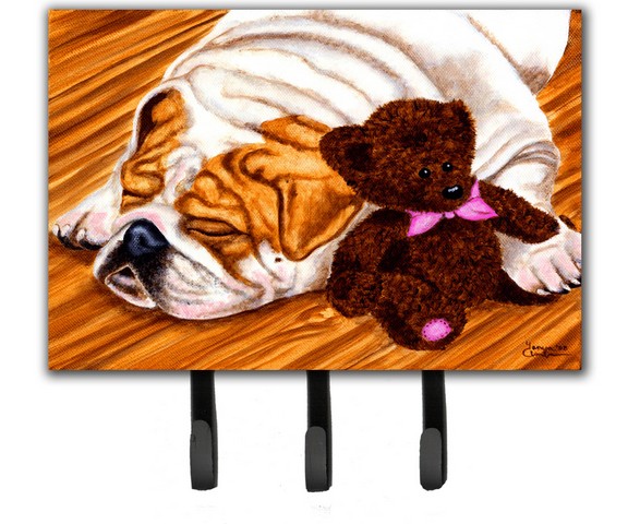 English Bulldog & Teddy Bear Leash or Key Holder