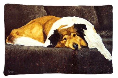 Collie by Tanya & Craig Amberson Fabric Standard Pillowcase