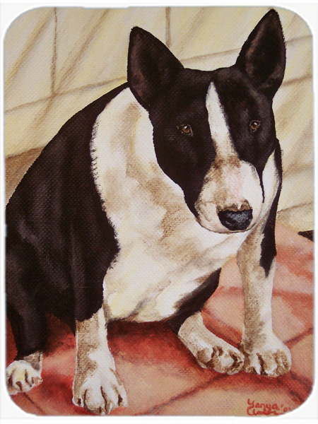 Picture of Carolines Treasures AMB1034LCB Bull Terrier English Bully Glass Large Cutting Board