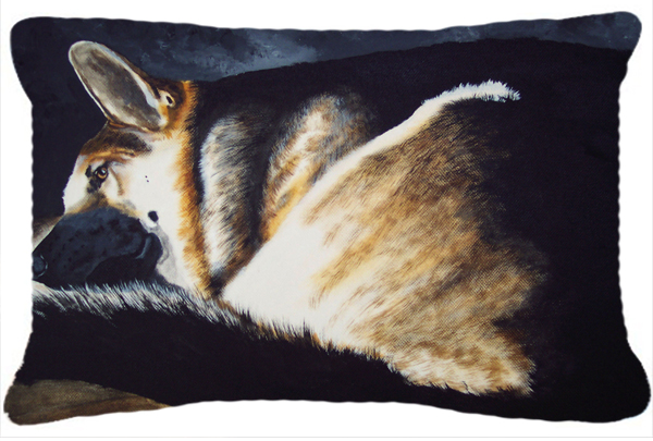 Day Dreamer German Shepherd Fabric Decorative Pillow