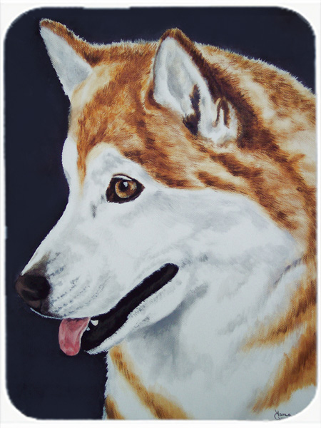 Picture of Carolines Treasures AMB1043LCB Siberian Husky Glass Large Cutting Board