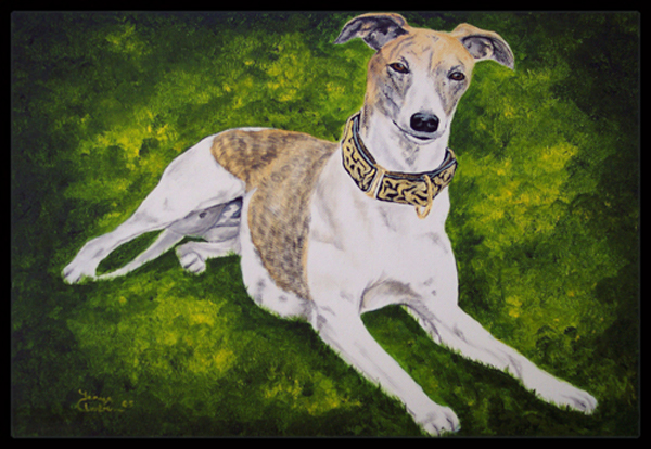 Isabella Greyhound Indoor or Outdoor Mat- 24 x 36