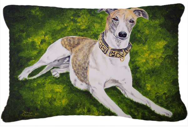 Isabella Greyhound Fabric Decorative Pillow