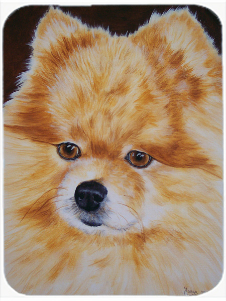Picture of Carolines Treasures AMB1049LCB Pomeranian Glass Large Cutting Board