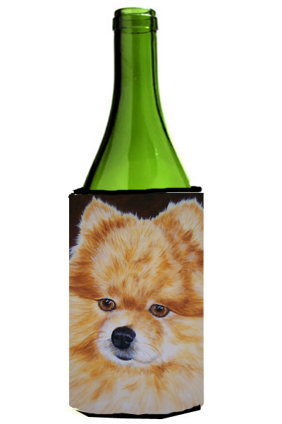 Picture of Carolines Treasures AMB1049LITERK Pomeranian Wine Bottle Can cooler Hugger