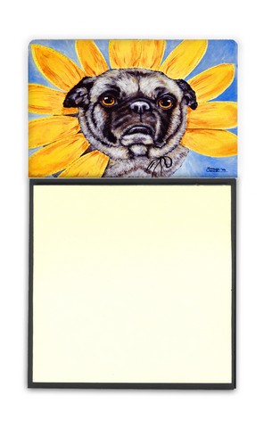 Sunflower Pug Sticky Note Holder