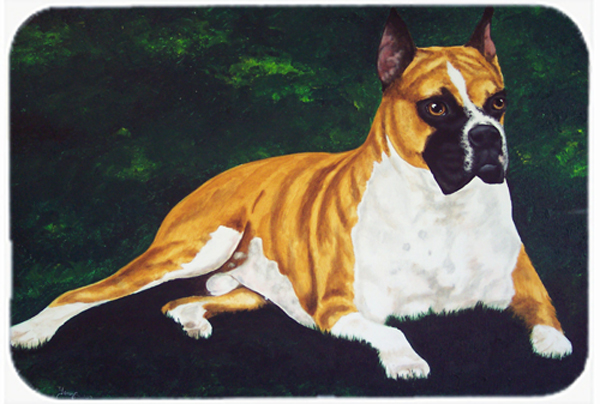 Picture of Carolines Treasures AMB1064LCB Dempsey Boxer Glass Large Cutting Board