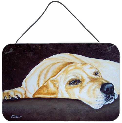 Naptime Yellow Labrador Wall or Door Hanging Prints