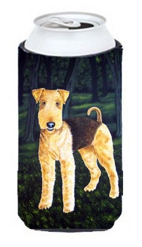 Delta Airedale Terrier Tall Boy Can cooler Hugger