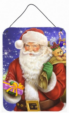 Christmas Santa Claus Ready to Work Wall or Door Hanging Prints