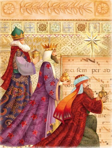 Christmas Three Wise Men Flag Canvas House Size