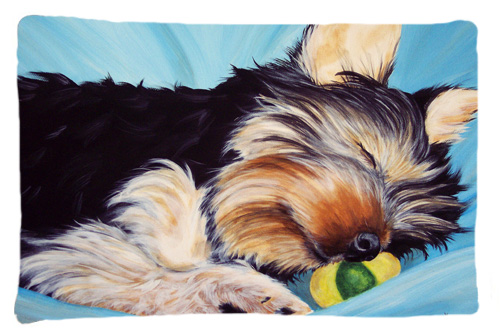 Naptime Yorkie Yorkshire Terrier Fabric Standard Pillowcase