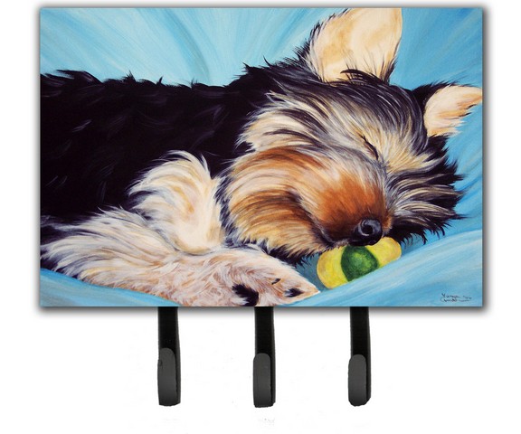 Naptime Yorkie Yorkshire Terrier Leash or Key Holder