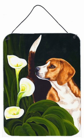 Beagle Lillies Wall or Door Hanging Prints