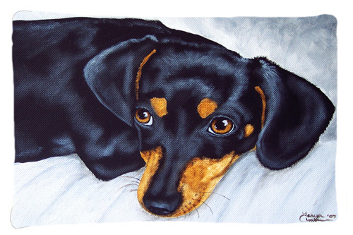 Black & Tan Doxie Dachshund Fabric Standard Pillowcase