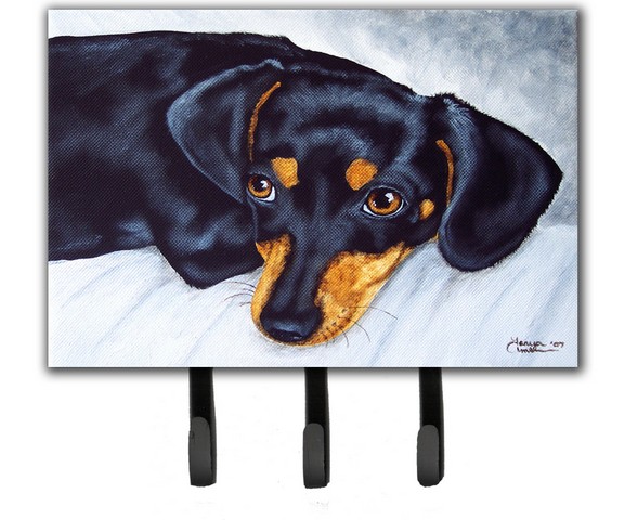 AMB1079TH68 Black & Tan Doxie Dachshund Leash or Key Holder