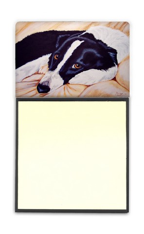 Naptime Border Collie Sticky Note Holder