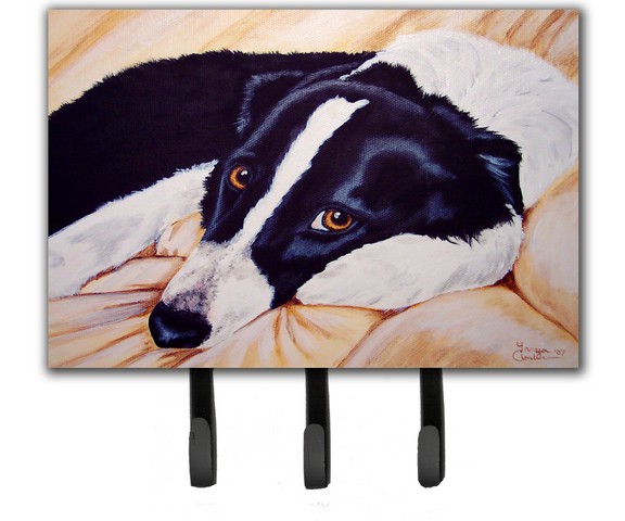 Naptime Border Collie Leash or Key Holder