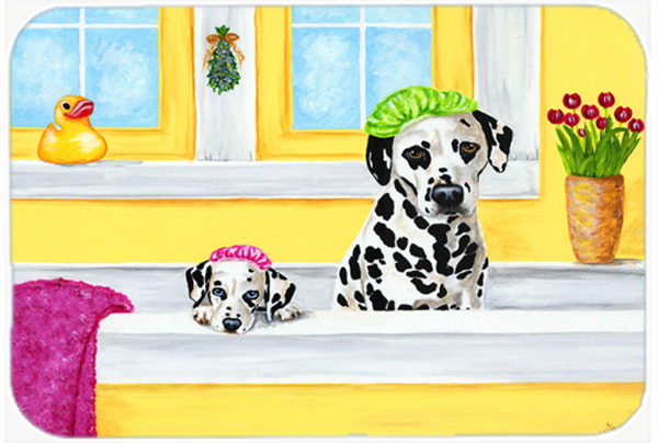 Picture of Carolines Treasures AMB1099LCB Bath Day Dalmatian Glass Large Cutting Board