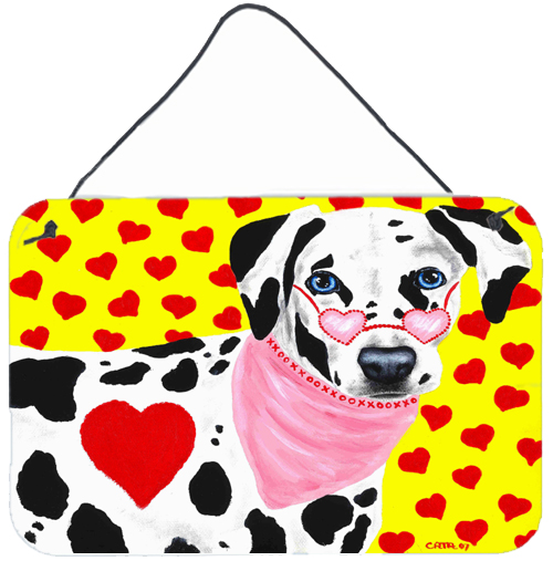 Hearts & Dalmatian Wall or Door Hanging Prints
