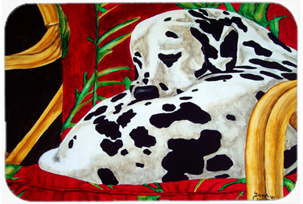 Picture of Carolines Treasures AMB1118LCB Sunday Nap Dalmatian Glass Large Cutting Board