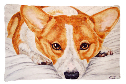 Fiona Corgi Fabric Standard Pillowcase