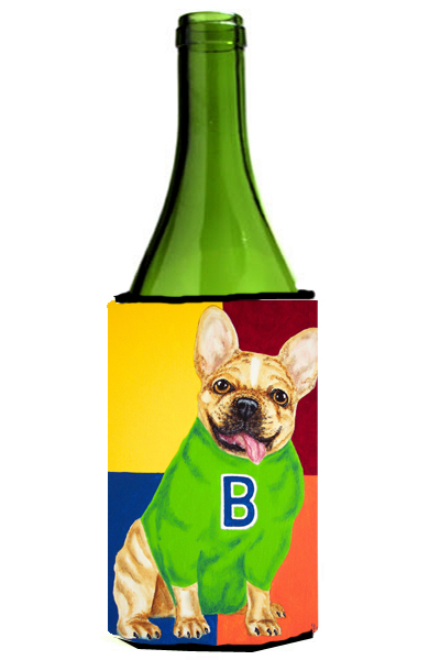 Picture of Carolines Treasures AMB1138LITERK French Bulldog Go Team Wine Bottle Can cooler Hugger