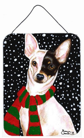 Snowy Chihuahua Wall or Door Hanging Prints