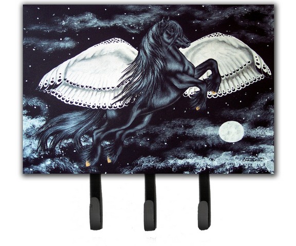 Black Flying Horse Leash or Key Holder