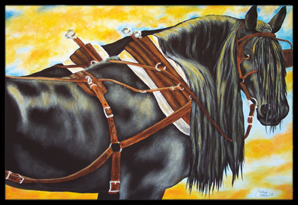 Days End Horse Indoor or Outdoor Mat, 24 x 36
