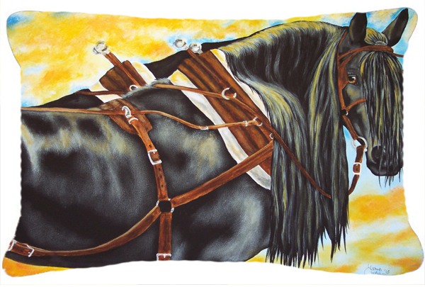 Days End Horse Fabric Decorative Pillow