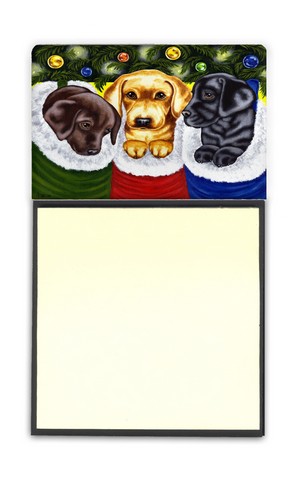 Christmas Stocking Surprise Labrador Sticky Note Holder