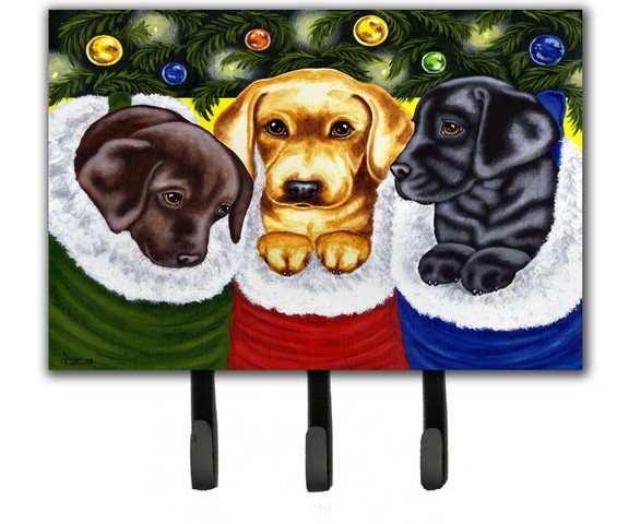 Christmas Stocking Surprise Labrador Leash or Key Holder