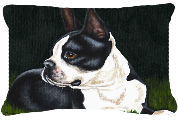 Boston Terrier Beauty Fabric Decorative Pillow