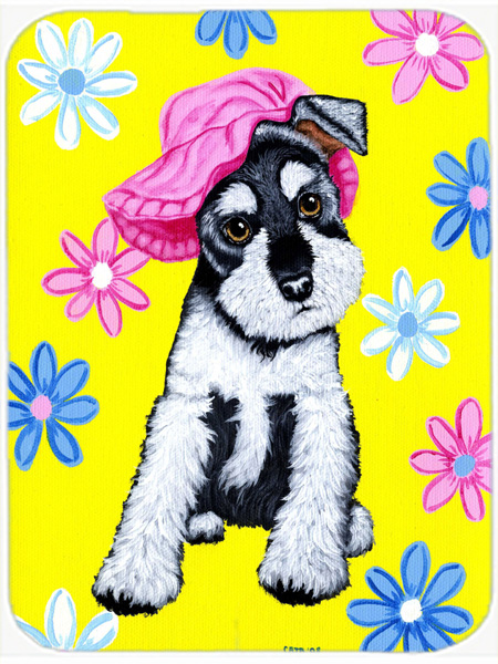 Picture of Carolines Treasures AMB1331LITERK Spring Cutie Schnauzer Wine Bottle Can cooler Hugger